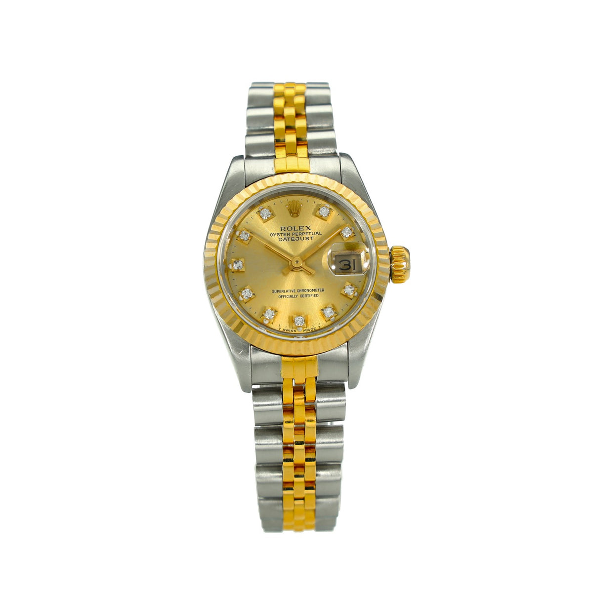 Lady-Datejust 69173 – Champagne Diamond Dial – 1992