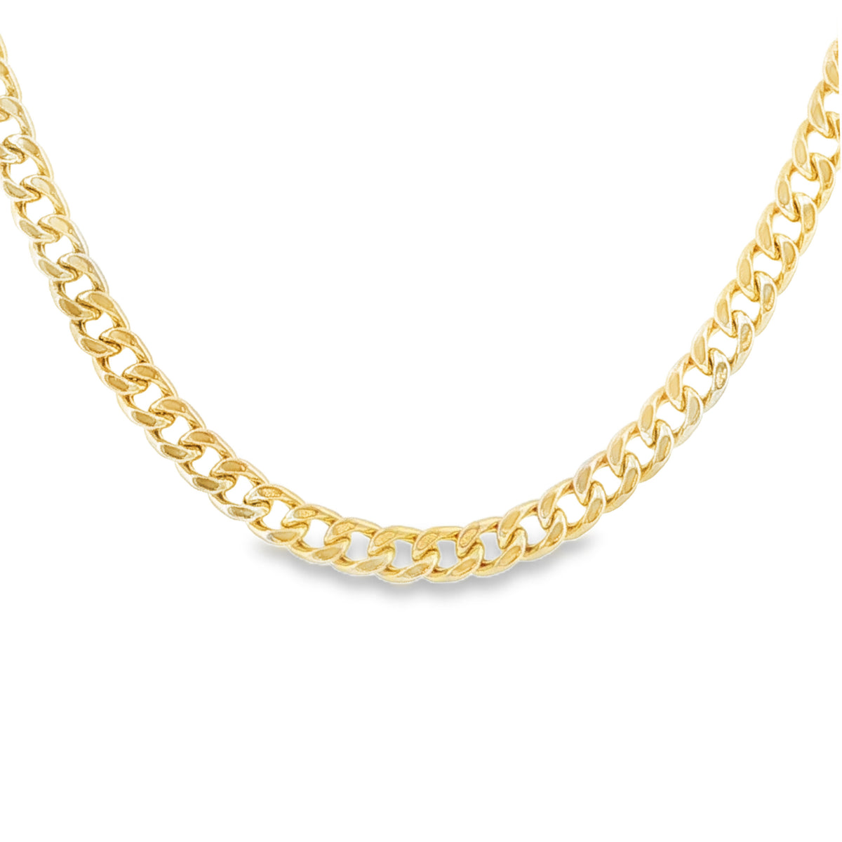 9ct Yellow Gold Curb Chain - 24" - 17.8g