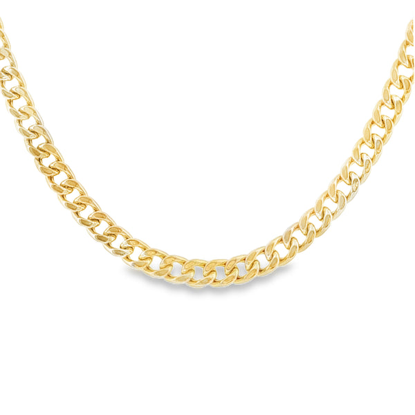 9ct Yellow Gold Curb Chain - 24" - 17.8g
