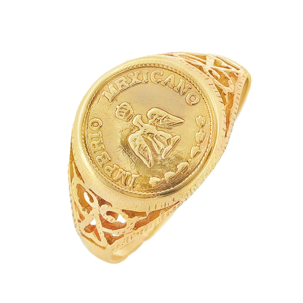 9ct Yellow Gold Pessos Ring 2.4g