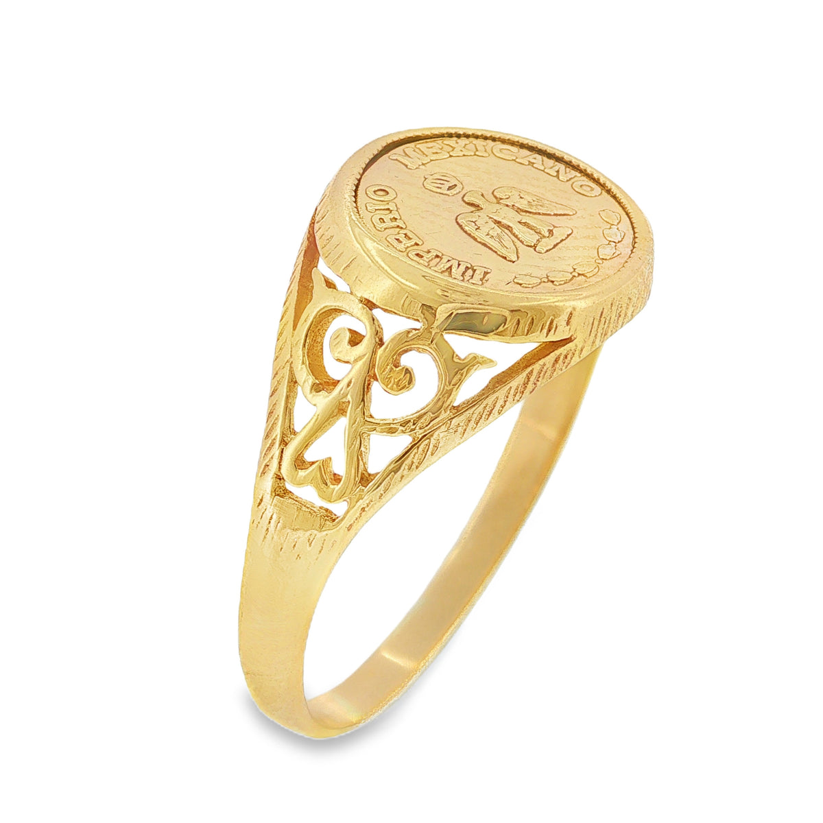 9ct Yellow Gold Pessos Ring 2.4g