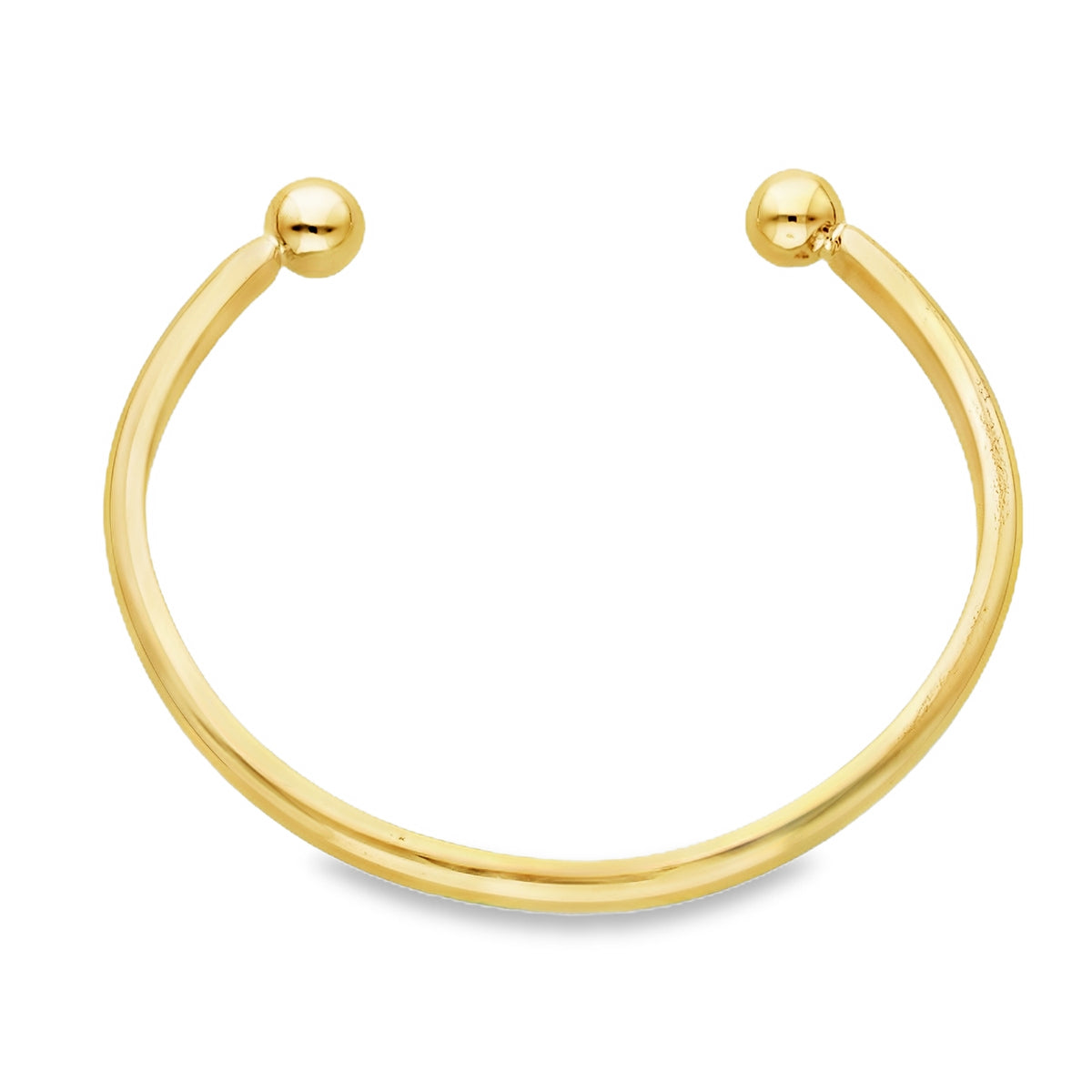 9ct Yellow Gold Torque Bangle - 19.5cm - 37.9g