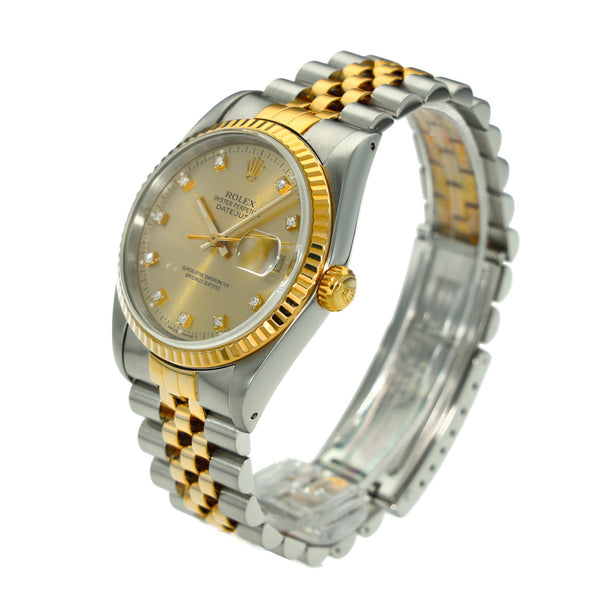 Datejust 16233 - Champagne Diamond Dial - 1990