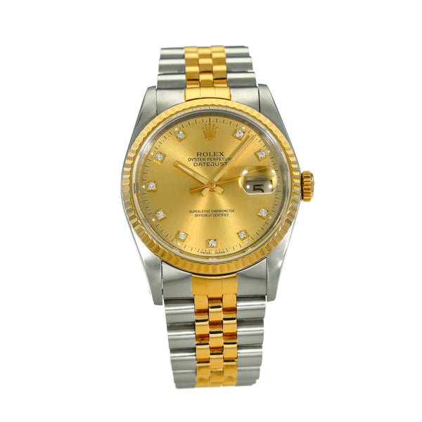 Datejust 16233 - Champagne Diamond Dial - 1990
