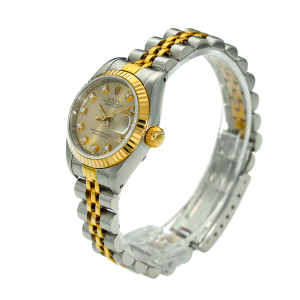 Lady-Datejust 69173 – Champagne Diamond Dial – 1992