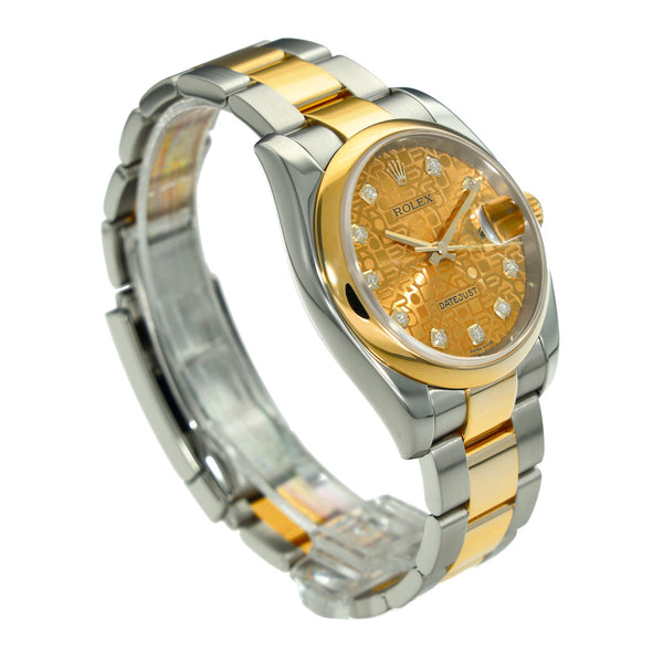Datejust 116203 - Champagne Diamond Dial - 2004