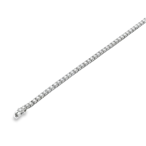 9ct White Gold 2.00ct Diamond Tennis Bracelet – 18.5cm