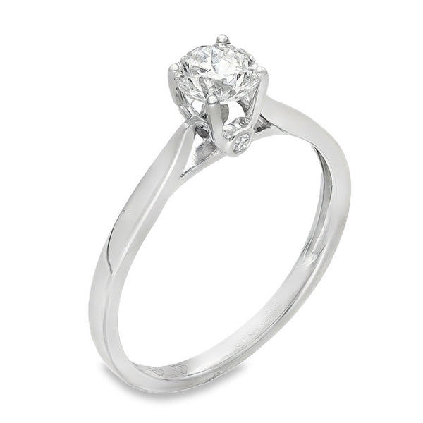 18ct Yellow Gold Diamond Engagement Ring - Size M - 0.52ct