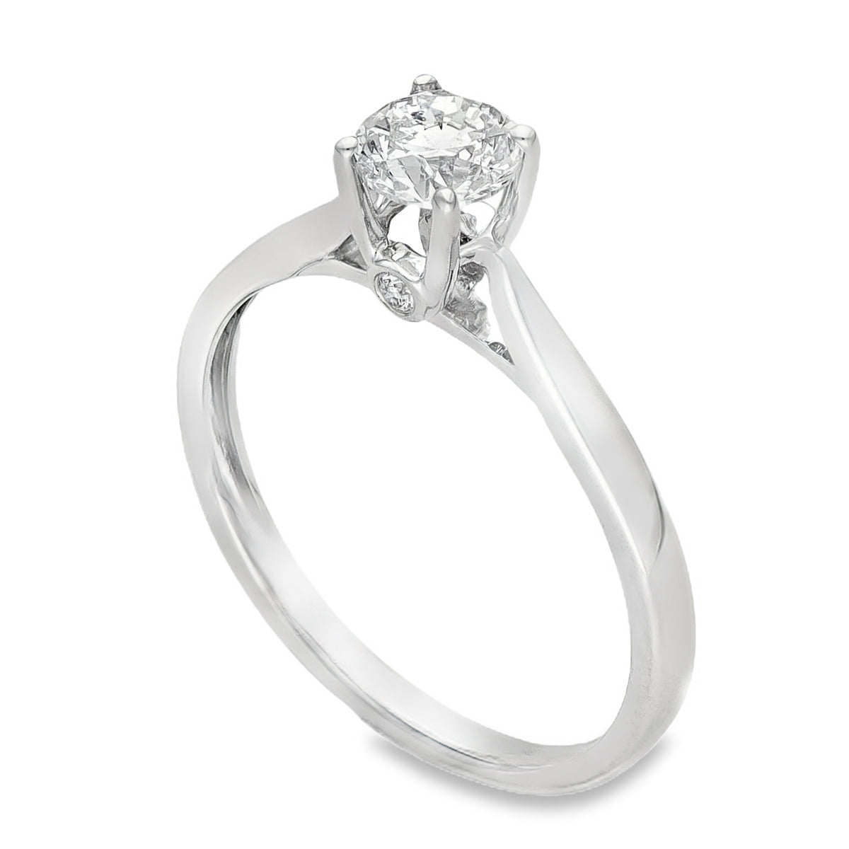 18ct Yellow Gold Diamond Engagement Ring - Size M - 0.52ct