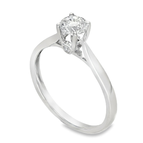 18ct Yellow Gold Diamond Engagement Ring - Size M - 0.52ct