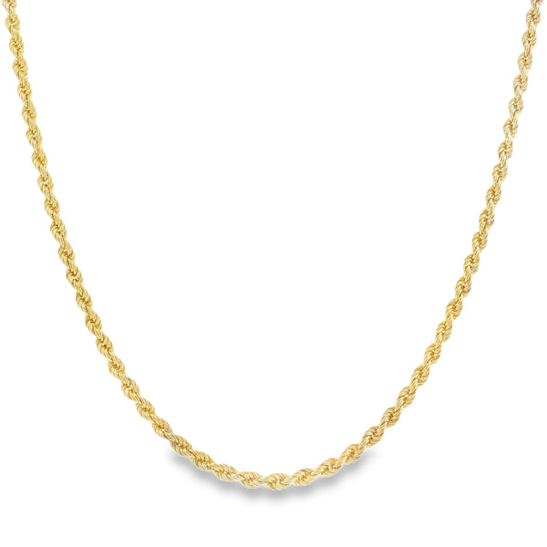 9ct 16"Hllw Rope Chain (A5606065)
