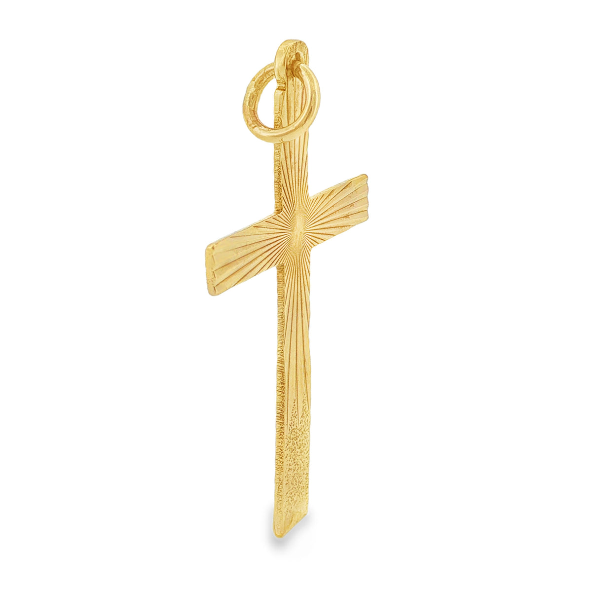 9ct Yellow Gold Cross 1.1