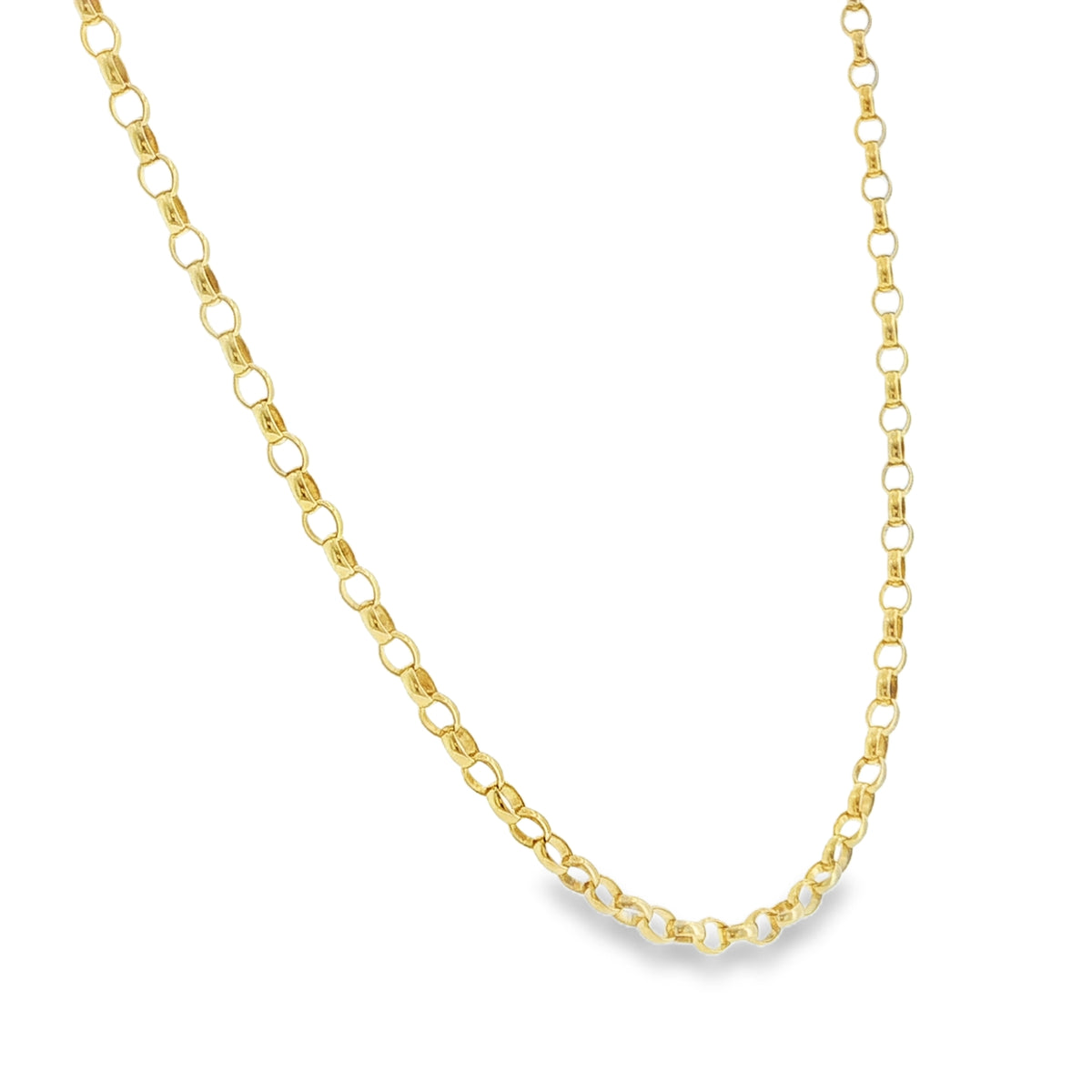 9ct 19"Oval Belcher Chain(A5606042)