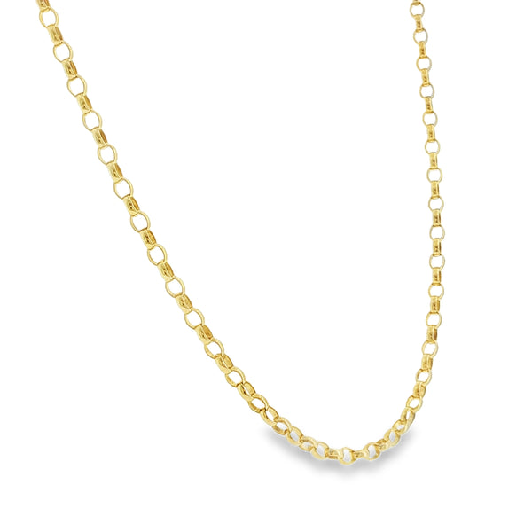 9ct 19"Oval Belcher Chain(A5606042)