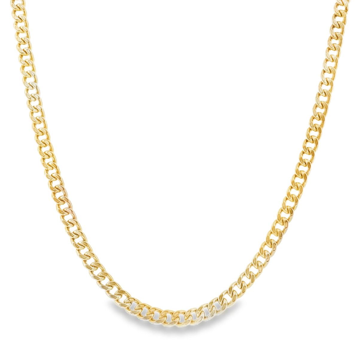 9ct Yellow Gold Curb Chain - 24" - 17.8g