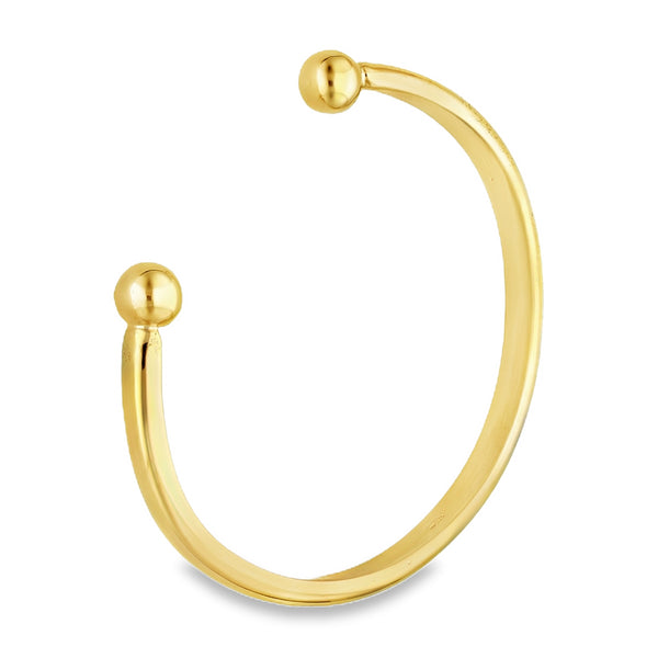 9ct Yellow Gold Torque Bangle - 19.5cm - 37.9g