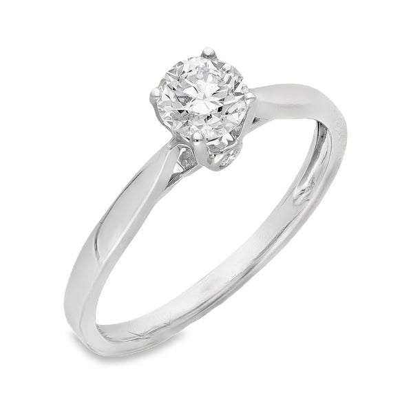 18ct Yellow Gold Diamond Engagement Ring - Size M - 0.52ct
