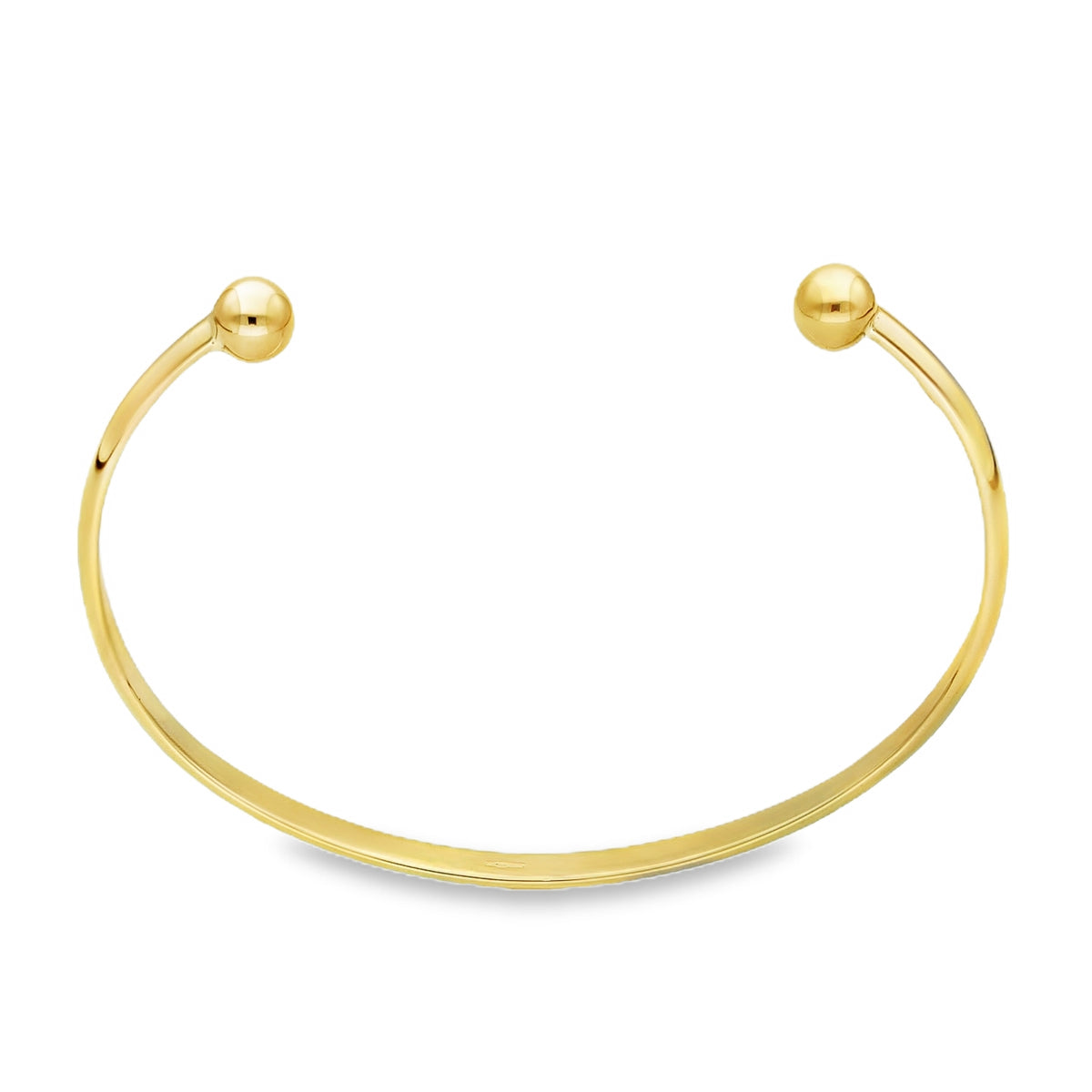 9ct Yellow Gold Torque Bangle - 16.5cm - 8.3g