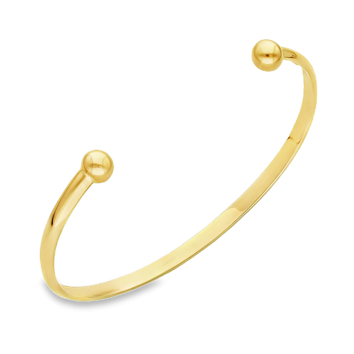 9ct Yellow Gold Torque Bangle - 16.5cm - 8.3g
