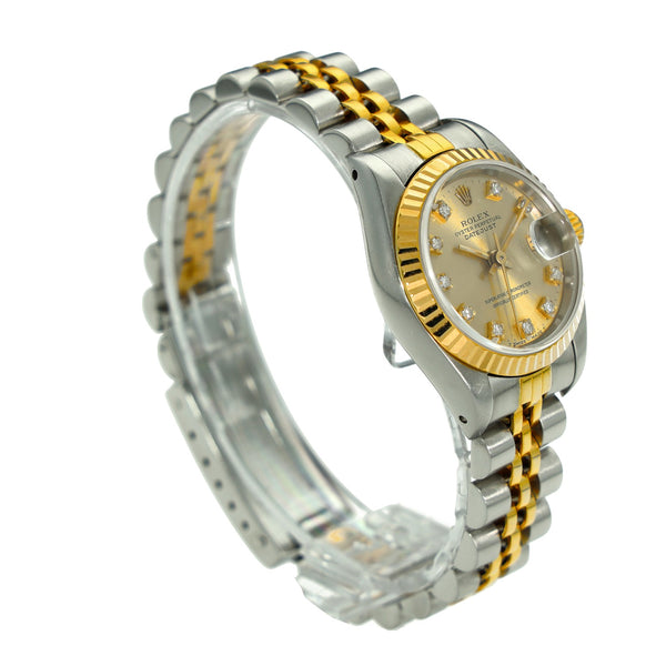 Lady-Datejust 69173 – Champagne Diamond Dial – 1992