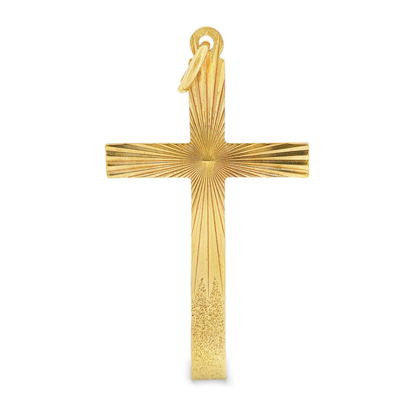 9ct Yellow Gold Cross 1.1