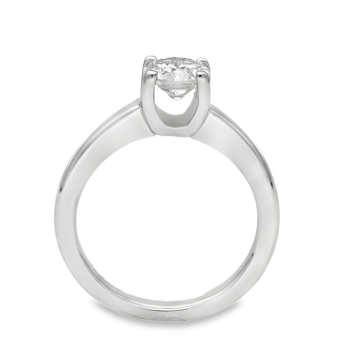 18ct White Gold Diamond Solitaire Engagement Ring - Size H½ - 0.60ct