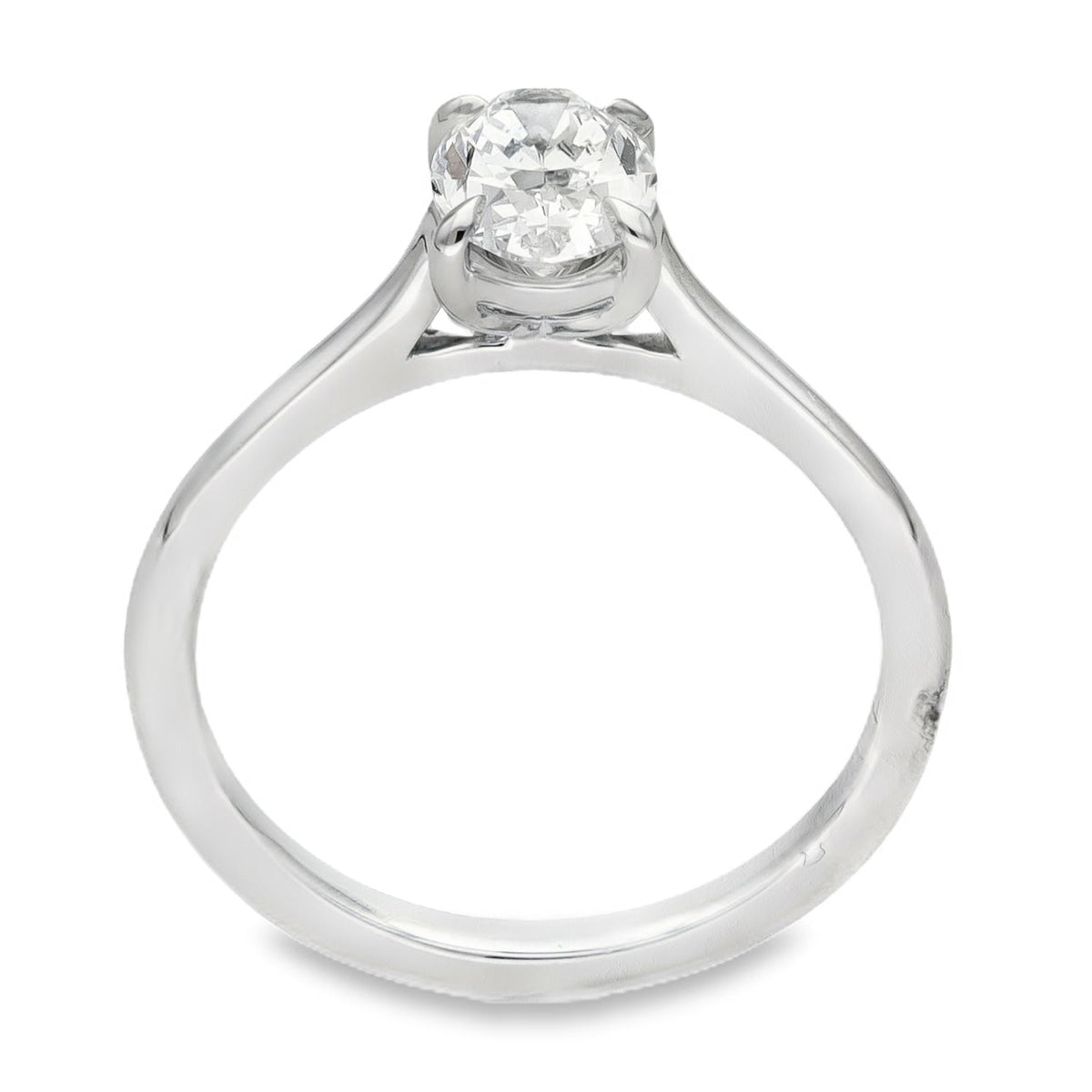 LAB 1.02CT D VS1 OVAL PLATINUM SOLITAIRE