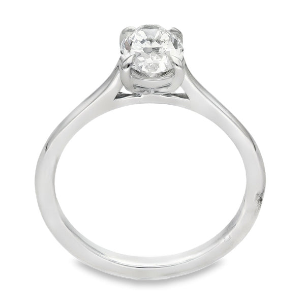 LAB 1.02CT D VS1 OVAL PLATINUM SOLITAIRE