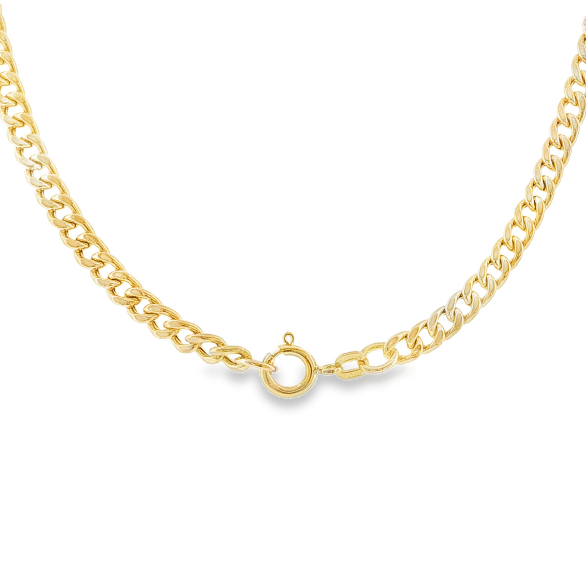 9ct Yellow Gold Curb Chain - 24" - 17.8g