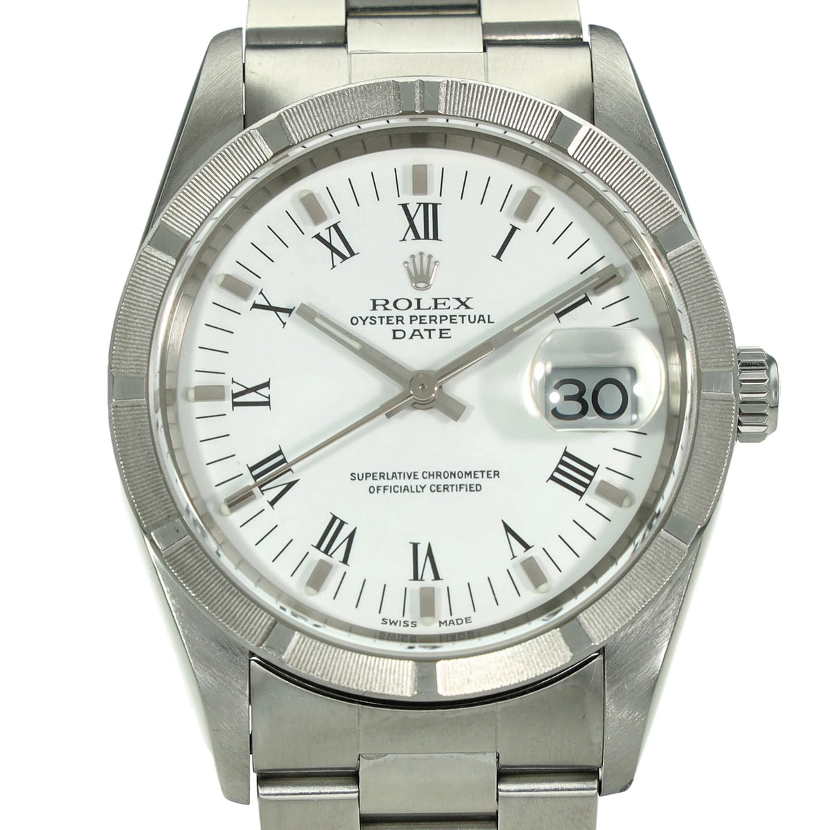 Oyster Perpetual Date 15210 - White Dial - 2006