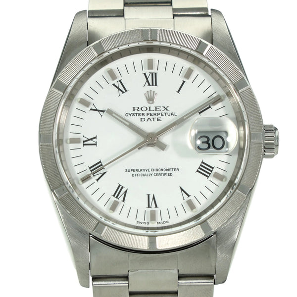 Oyster Perpetual Date 15210 - White Dial - 2006