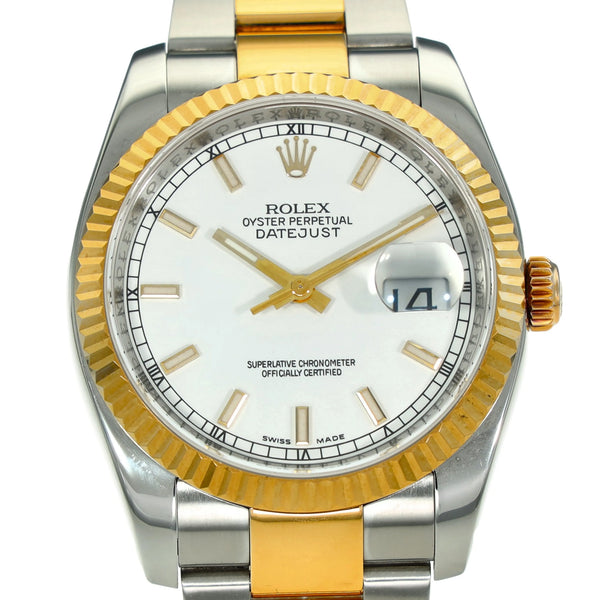 Datejust 116233 - White Baton Dial - 2010