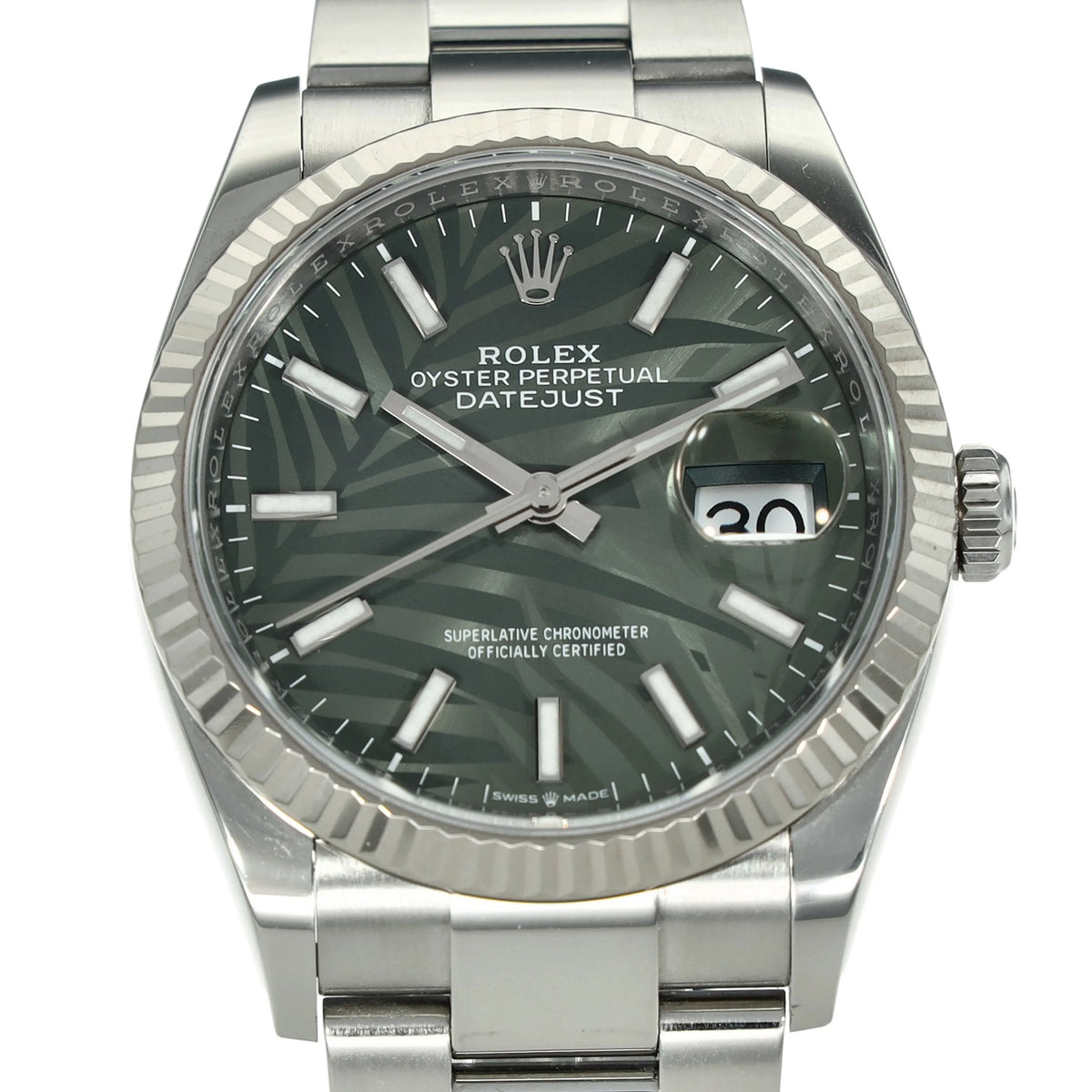 Datejust 36 126234 “Jungle” – Green Palm Motif Dial – 2022