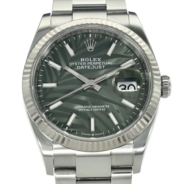 Datejust 36 126234 “Jungle” – Green Palm Motif Dial – 2022