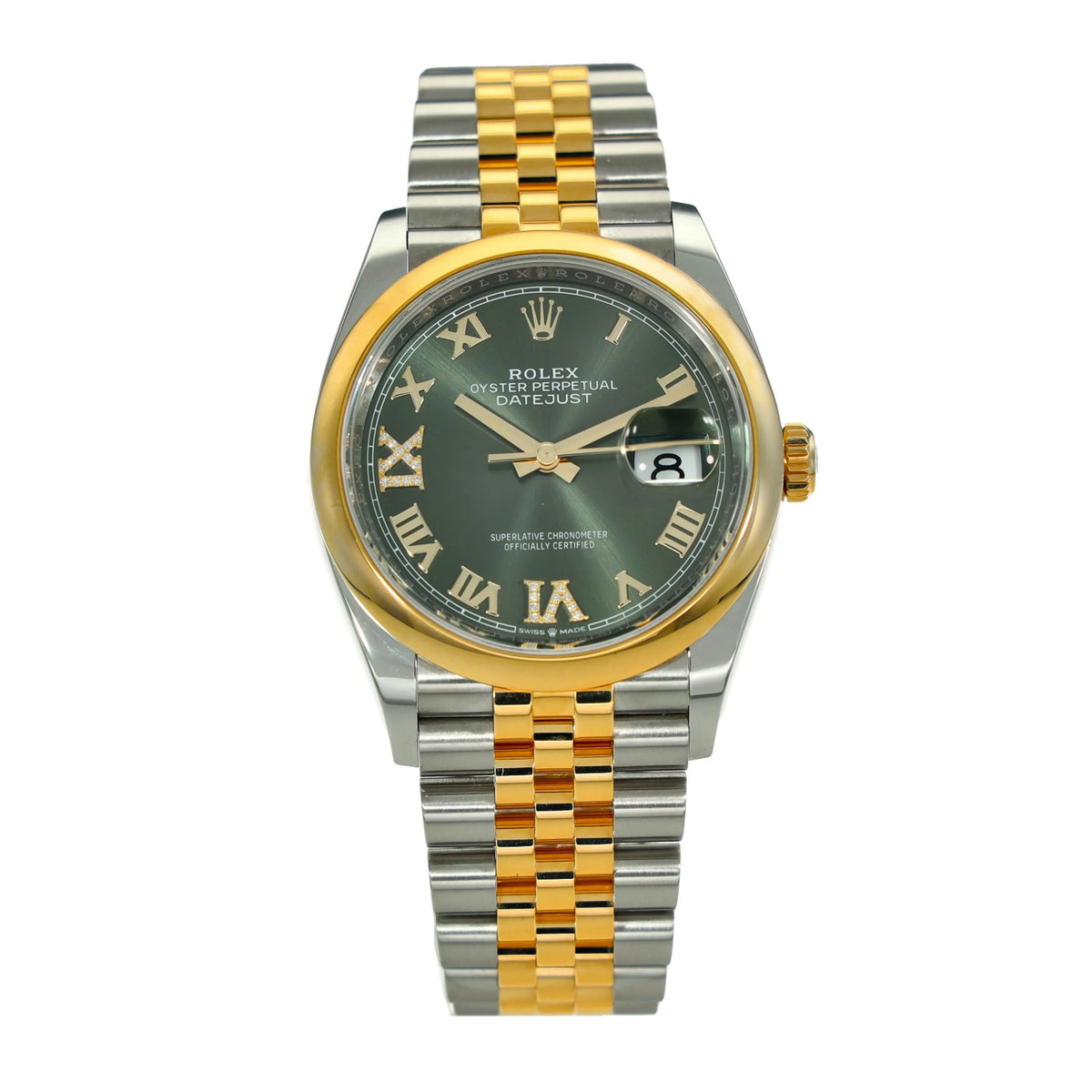 Datejust 126203 - Olive Green Diamond Dial - 2021
