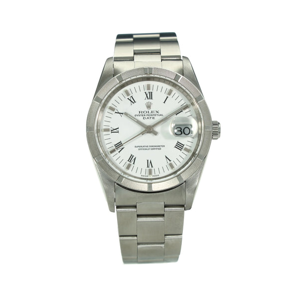 Oyster Perpetual Date 15210 - White Dial - 2006